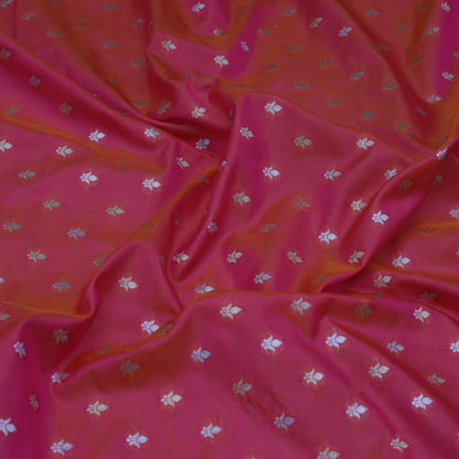 Pink Color Chinia Silk Brocade Fabric