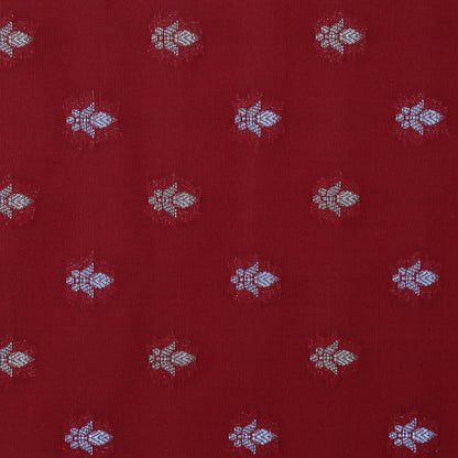 Red Color Chinia Silk Brocade Fabric