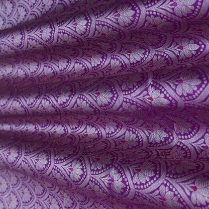 Purple Color Brocade Fabric