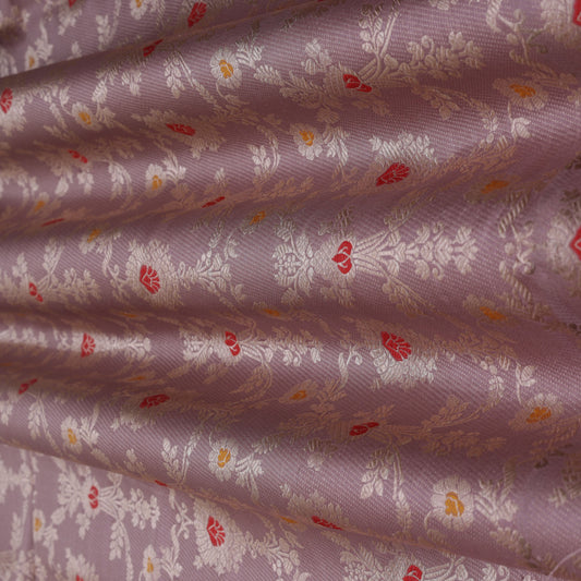 Onion Color Brocade Fabric