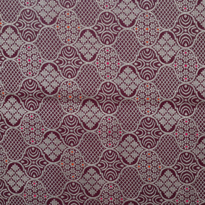 Purple Color Brocade Fabric