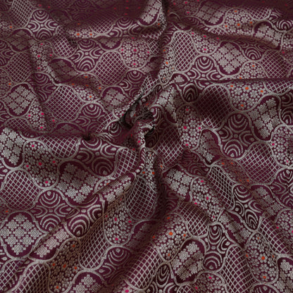 Purple Color Brocade Fabric