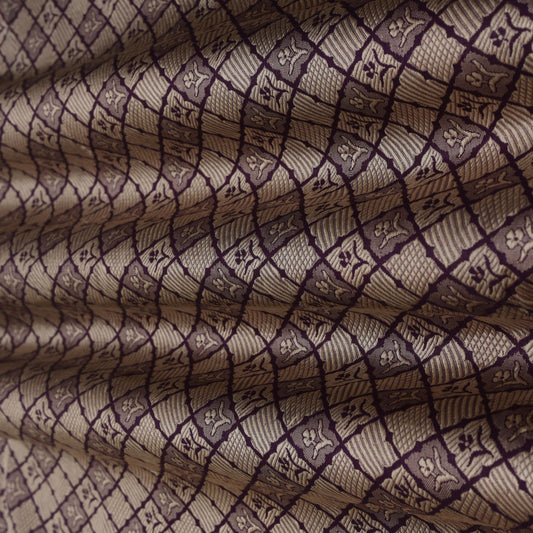 Purple Color Brocade Fabric