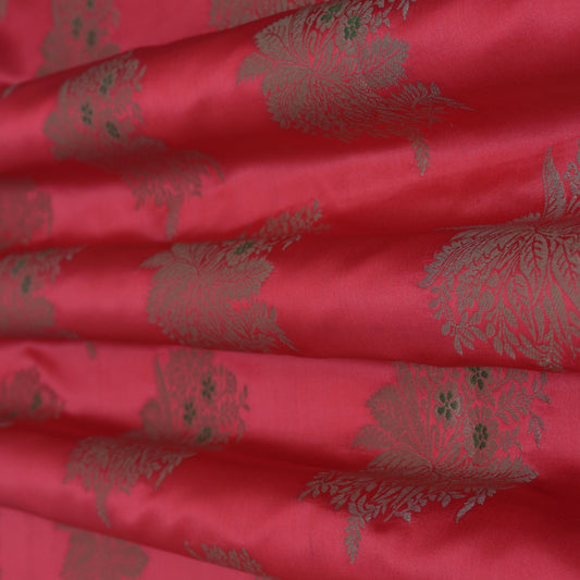 GAJRI Color Satin Meena Brocade Fabric