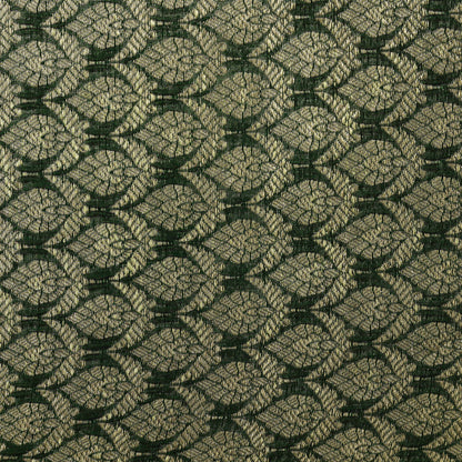 Bottle Green Color Chaudani Brocade Fabric