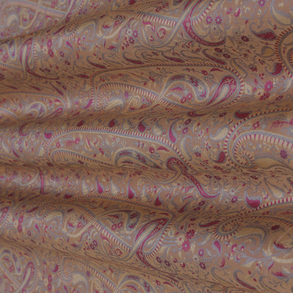 Peach Color Tanchui Brocade Fabric