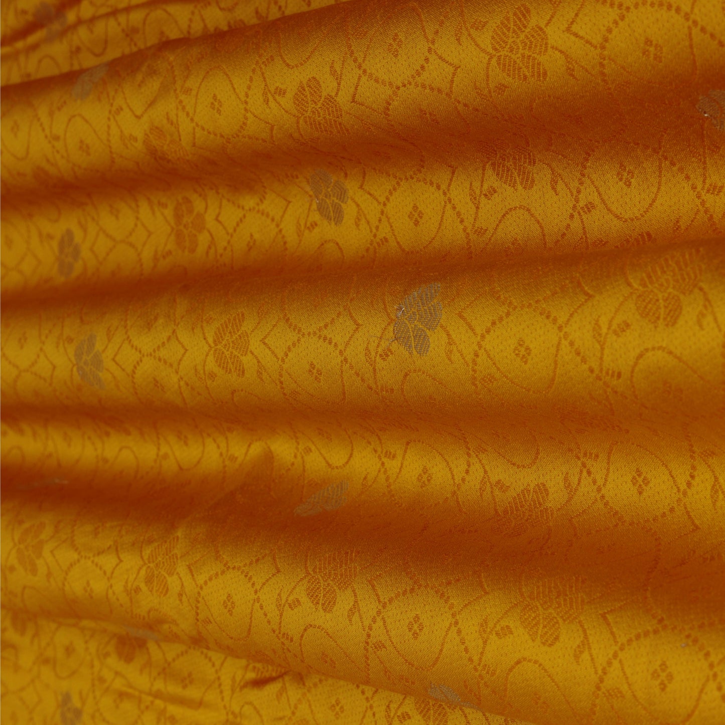 Mustard Color Brocade Fabric