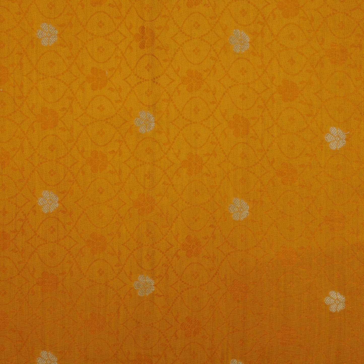 Mustard Color Brocade Fabric