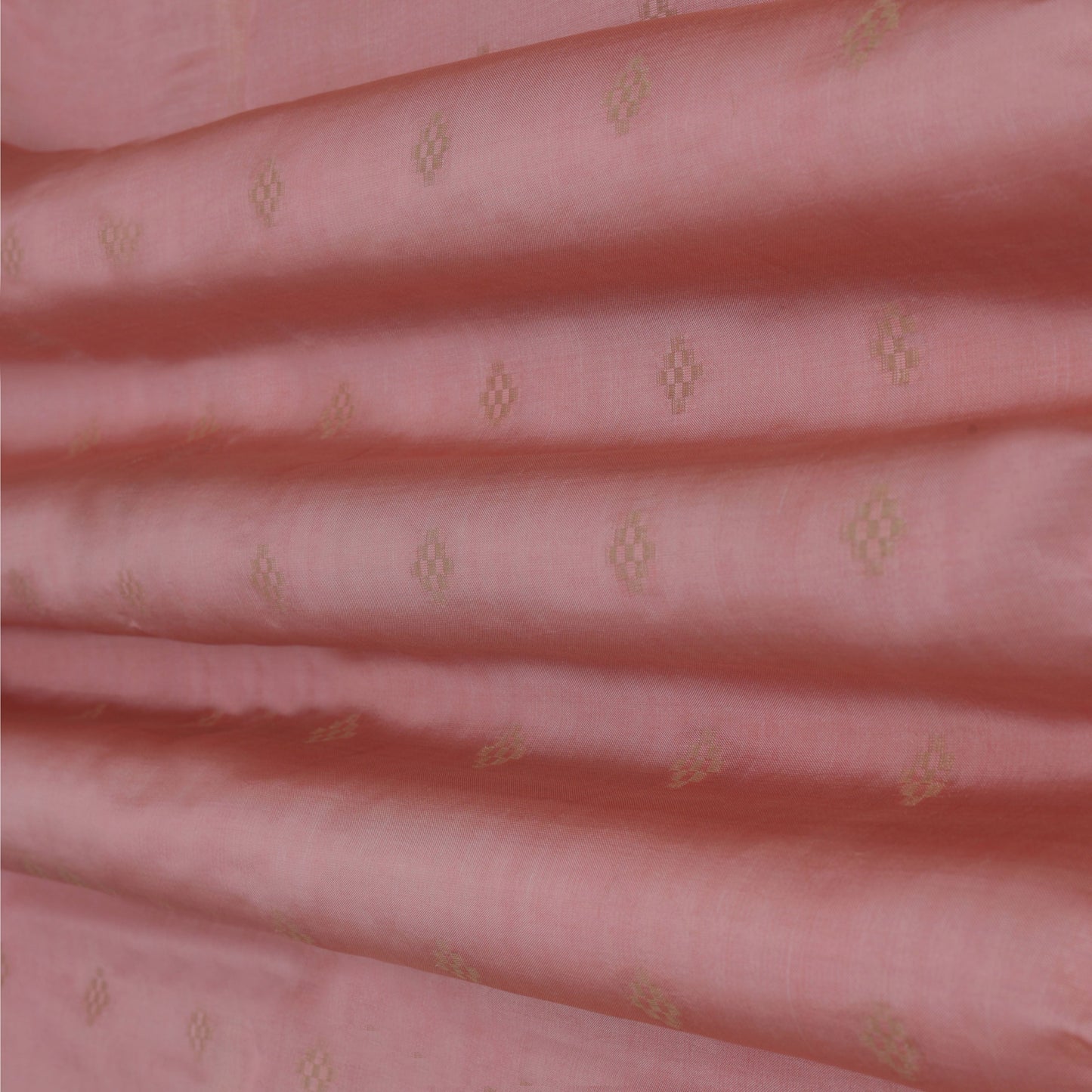 Peach Color Tissue Booti Fabric