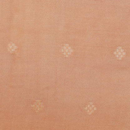 Peach Color Tissue Booti Fabric