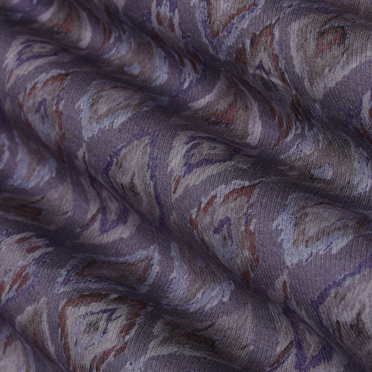 Multi-colored Color Fabric Pashmina Herringbone Print