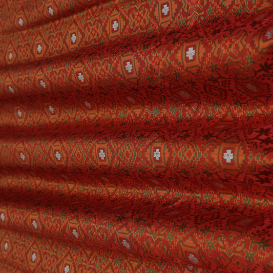 Maroon Color Brocade Fabric
