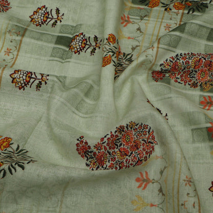 Colored Cotton Linen Print Fabric