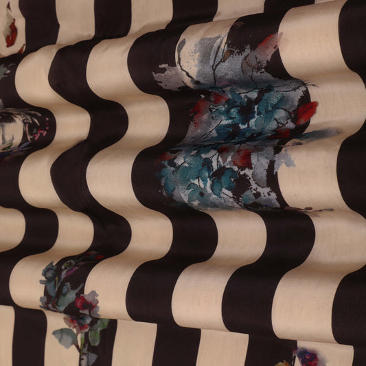 Multi Color Crepe Hydra Print Fabric