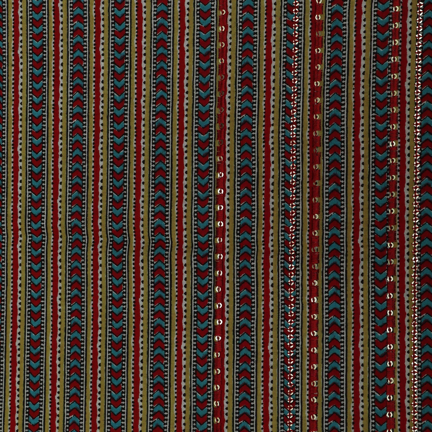 Multi-Color Cotton Print Sequence Fabric