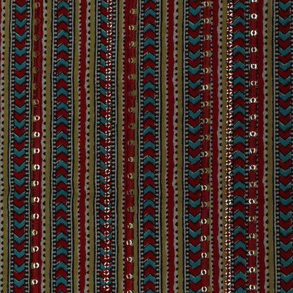 Multi-Color Cotton Print Sequence Fabric