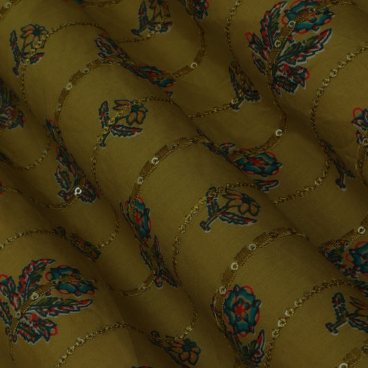 Multi-Color Cotton Print Sequence Fabric