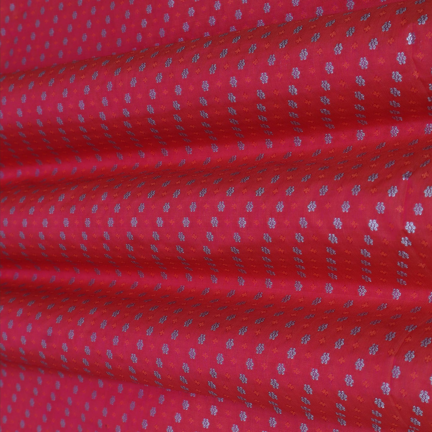 PINK Color Katan Tanchui Booti Fabric