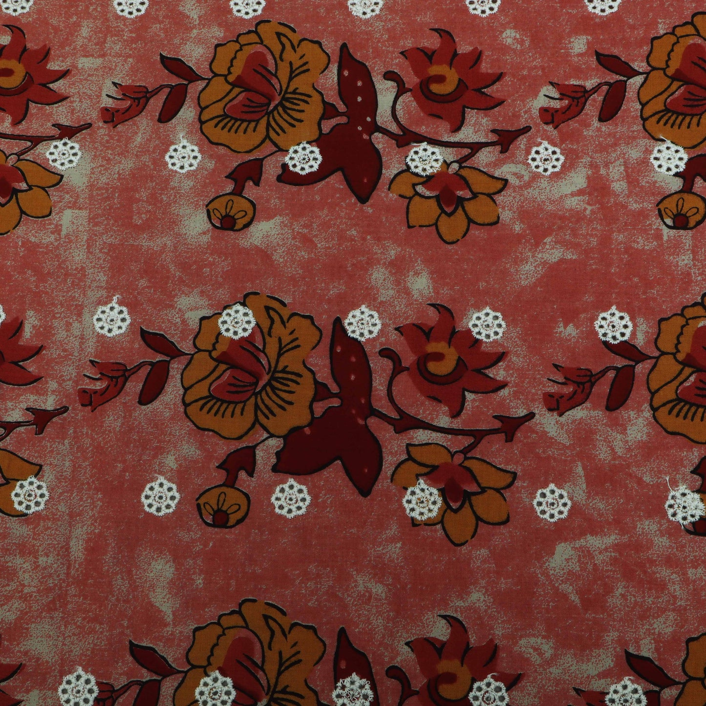 Multi-Color Cotton Chikan Print Fabric