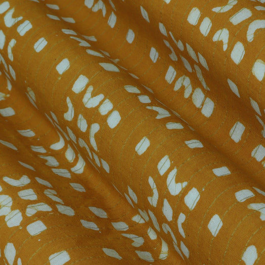 Cotton Lurex Batik Print Fabric