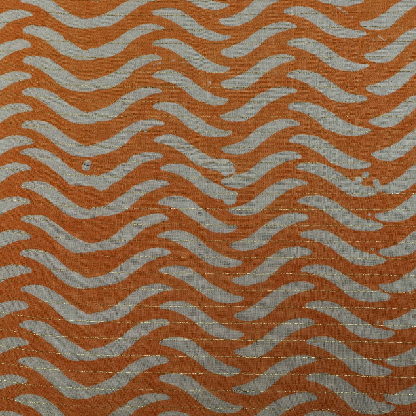 PEACH Color Cotton Jaquard Batik Print Fabric