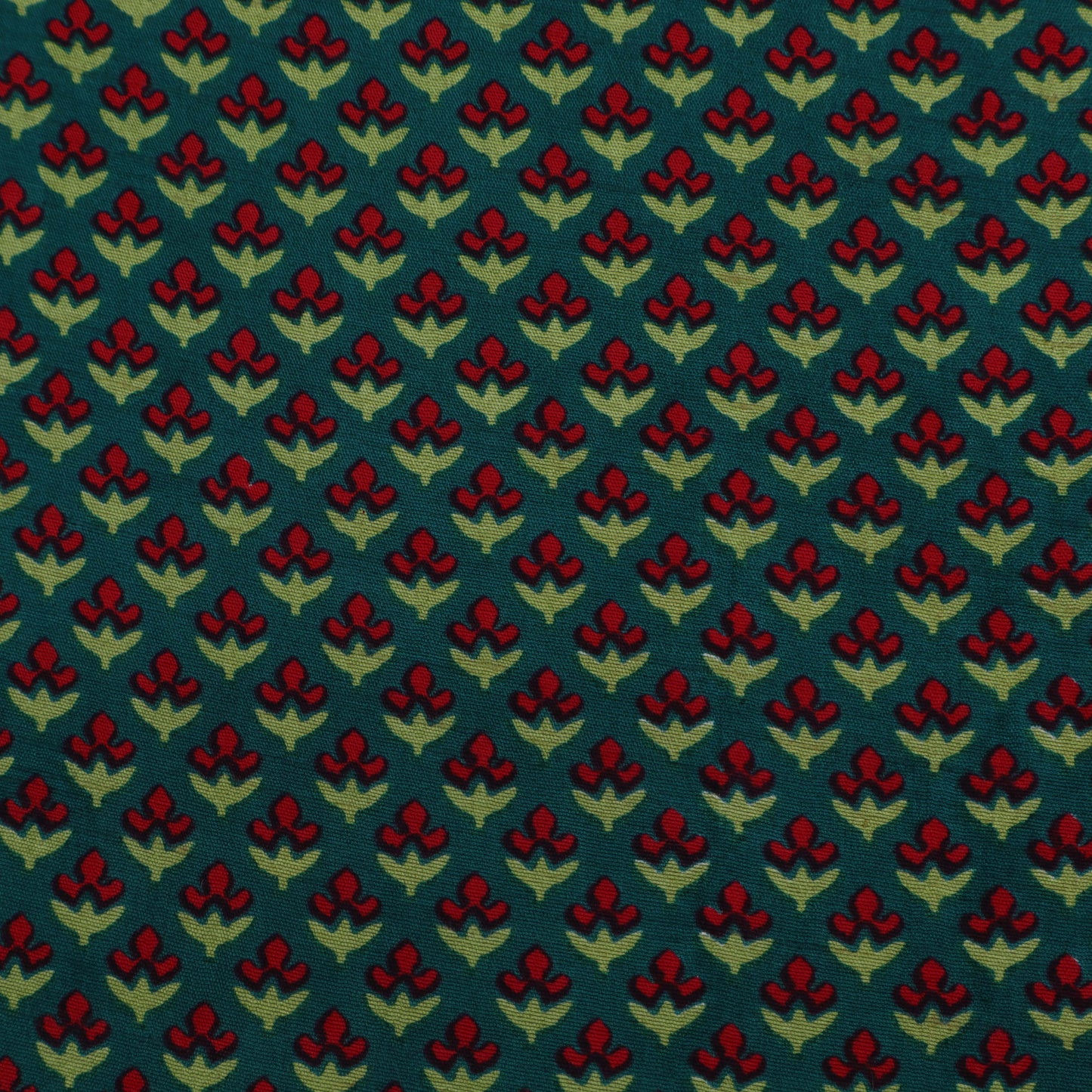 Slub Chanderi Print Fabric