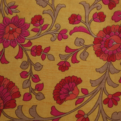 Slub Chanderi Print Fabric