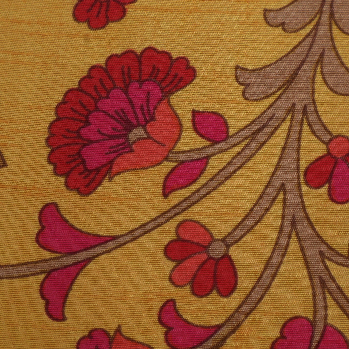 Slub Chanderi Print Fabric