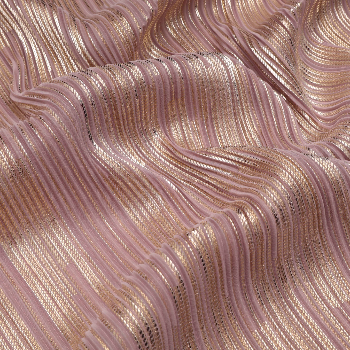 Crush Satin Foil Fabric