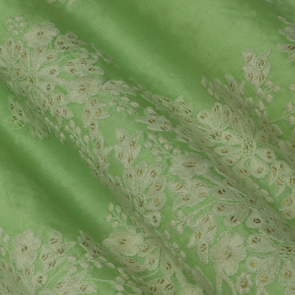 Colored Cotton Border Embroidery Fabric