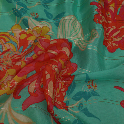 Multi-Color CHINON PRINT LUREX Fabric