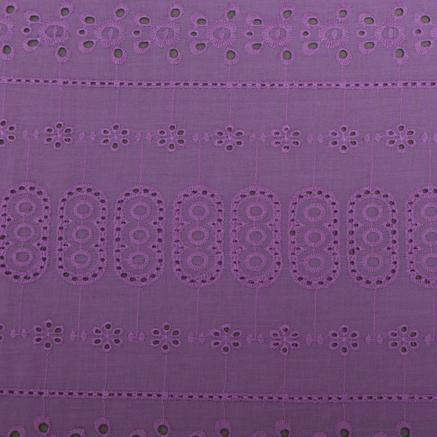 Cotton Chikan Embroidery Fabric