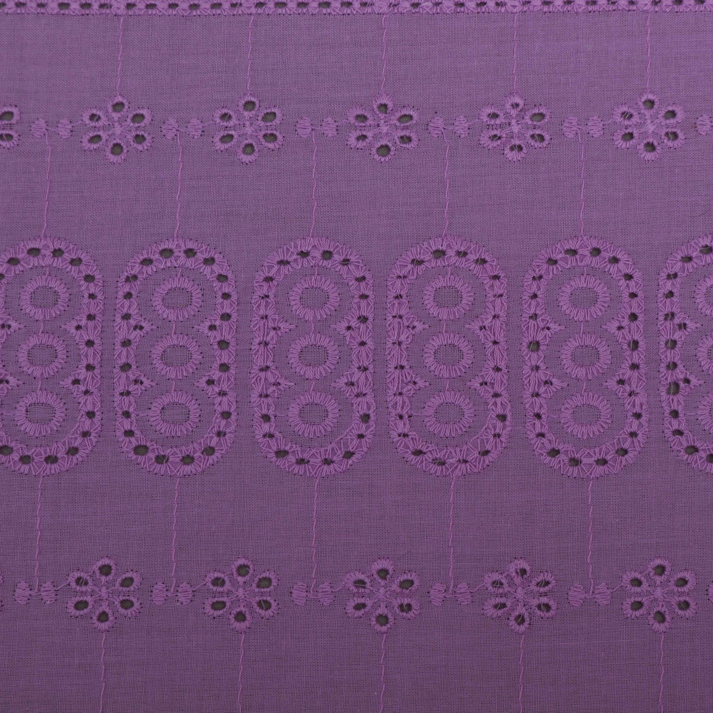 Cotton Chikan Embroidery Fabric