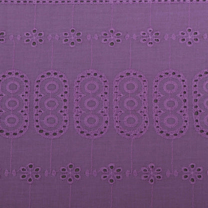 Cotton Chikan Embroidery Fabric