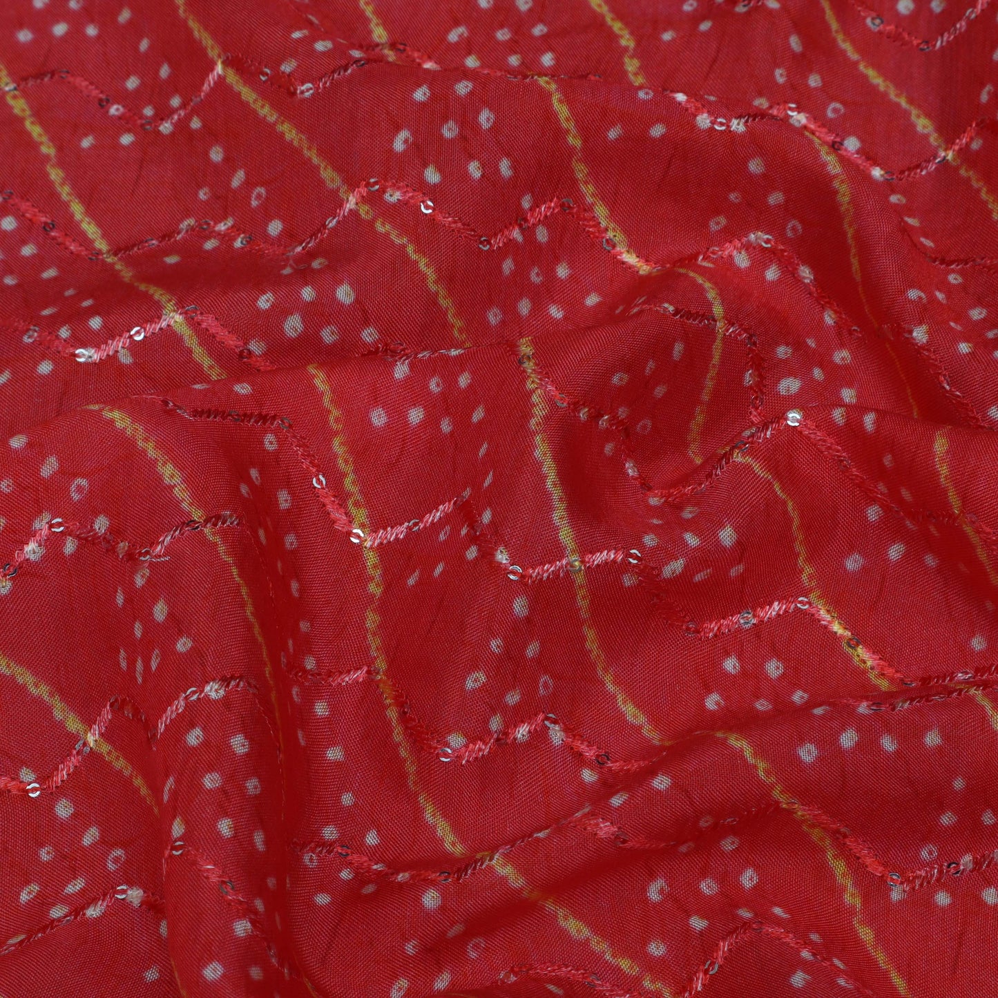 Multi-Color MulMul silk Print Embroidery Fabric