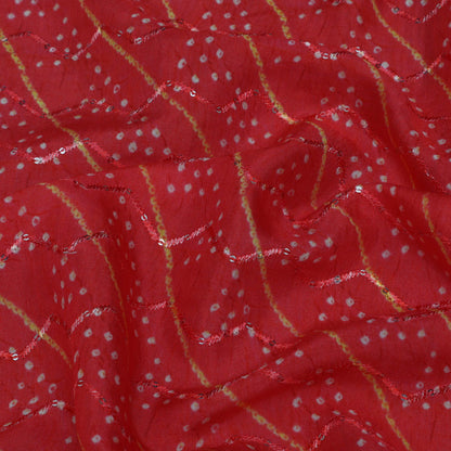 Multi-Color MulMul silk Print Embroidery Fabric