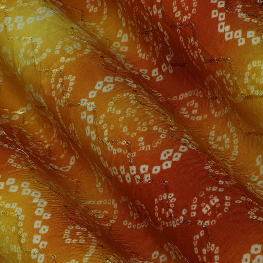 Multi-Color MulMul silk Print Embroidery Fabric