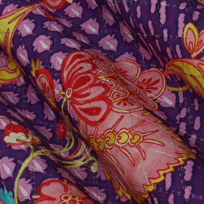 Multi-Color MulMul silk Print Embroidery Fabric