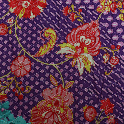 Multi-Color MulMul silk Print Embroidery Fabric