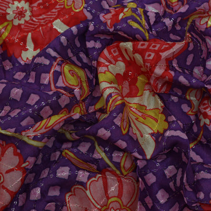 Multi-Color MulMul silk Print Embroidery Fabric