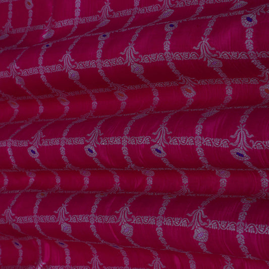 Rani Color Katan Dupion Silk Brocade Fabric