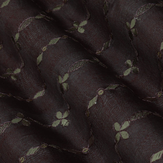 MulMal Silk Foil EMBROIDERY Fabric