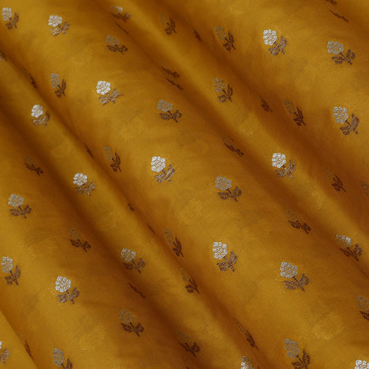 Mustard Color KATAN BROCADE Fabric