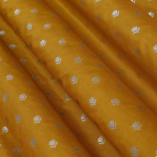 Mustard Color KATAN BROCADE Fabric