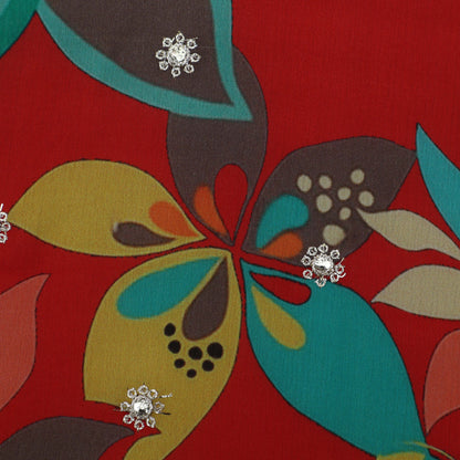 Chinon Print Embroidery Fabric