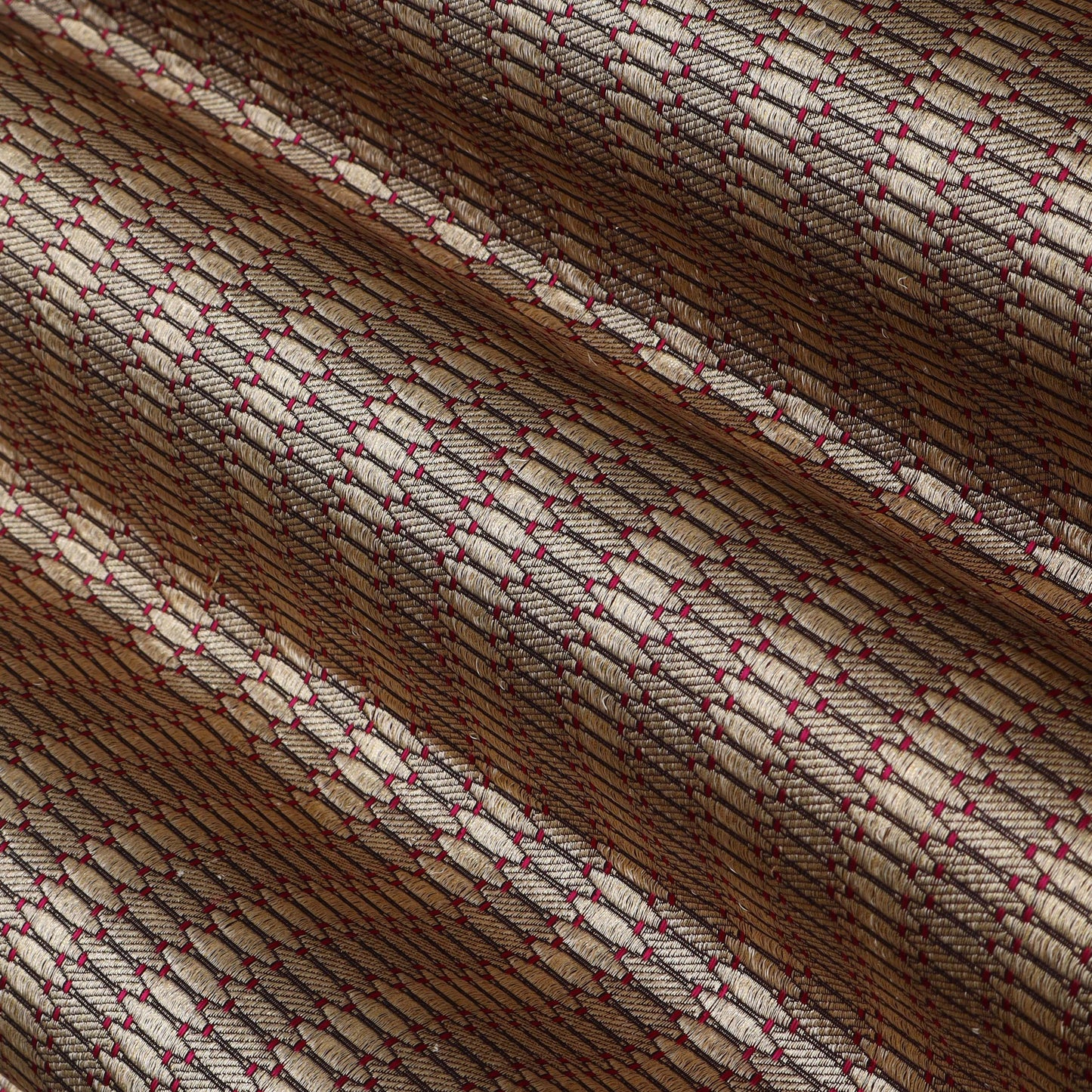 Wine Color Meena Brocade Fabric