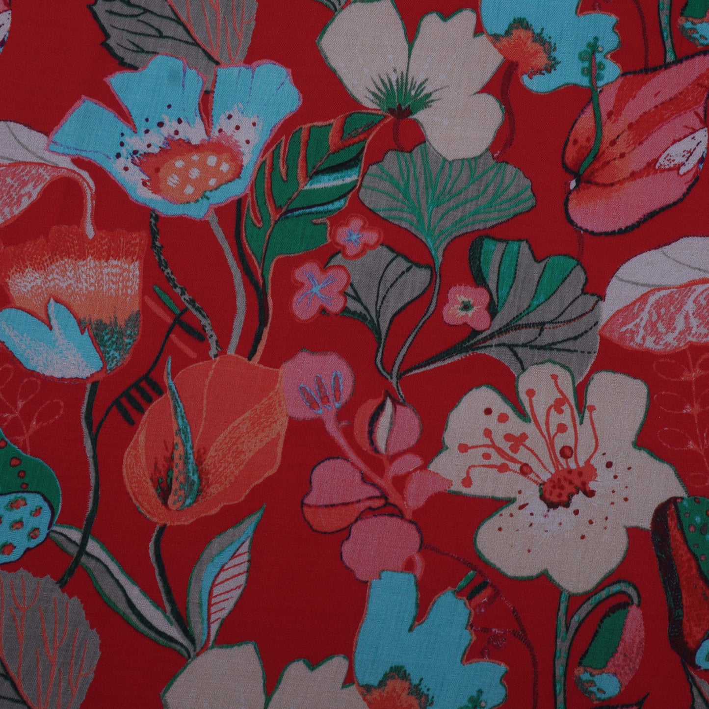 Modal Satin Print Fabric