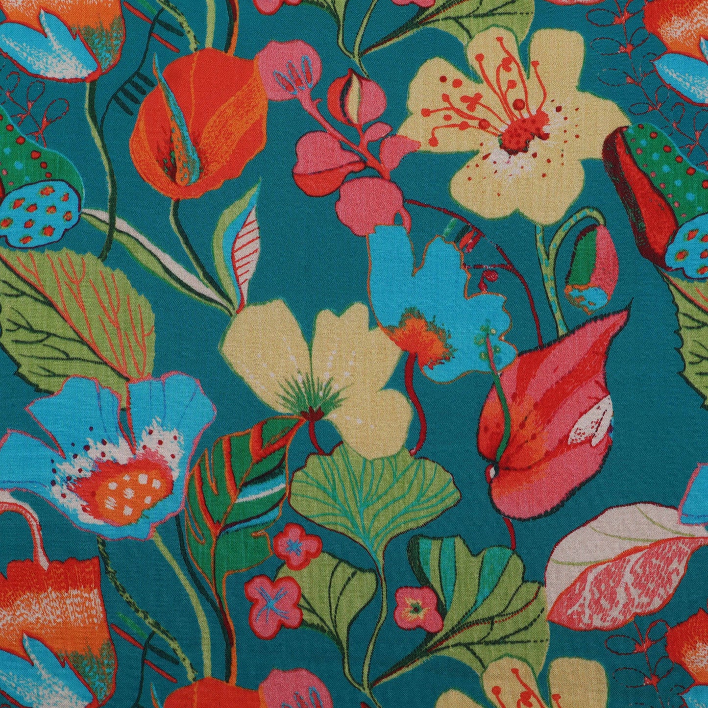 Modal Satin Print Fabric