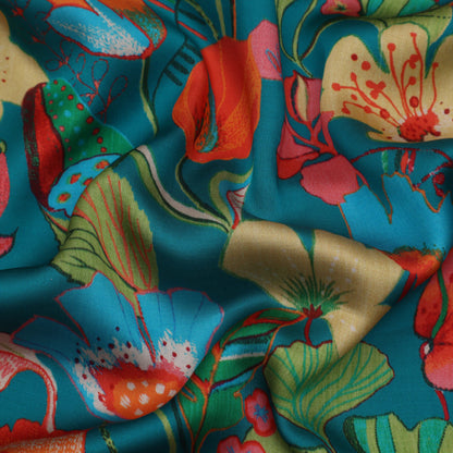 Modal Satin Print Fabric