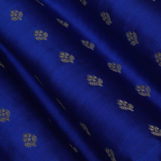 Royal Blue Color CHINIA SILK BROCADE Fabric